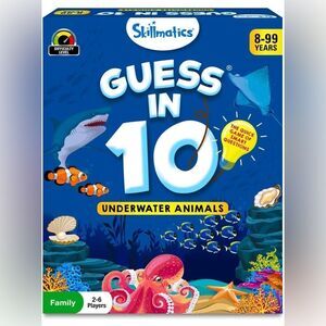 Skillmatics Guess In 10 Underwater Animals Kids Card Game. NEW IN BOX.
